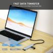 JUNSUNMAY 6 in 1 USB-C Hub: 4K HDMI, PD Charge, SD/TF Reader - 5