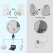 DBM-8 Wireless Baby Monitor, Two-way Talk Intercom (US Plug) - 4