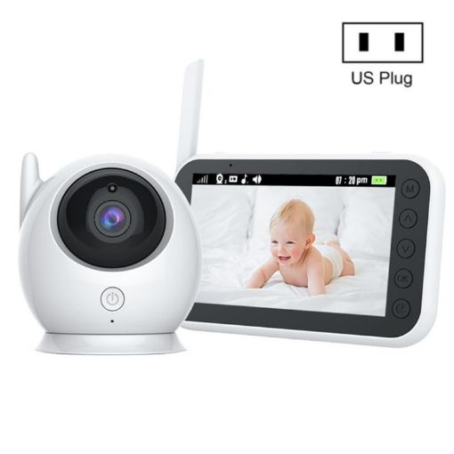 4.3" Wireless Baby Monitor Night Vision Camera 360 Security (US Plug) - 1