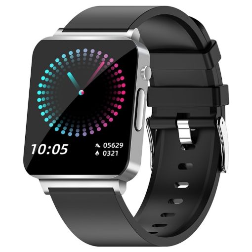 KS03 1.72" Silver Smart Watch with Heart Rate & BP Monitoring - 1