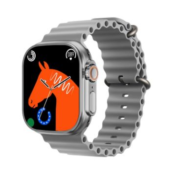 WS68 ULTRA 1.85" Smart Watch, Heart Rate/Blood Pressure Monitor Silver - 1