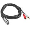 JUNSUNMAY RCA Male to XLR Female Audio Cable, 0.15m Length - 4