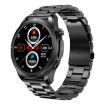 E420 Smart Watch 1.39" Color Screen, Steel Strap, Heart Rate Monitor, Black - 1