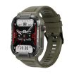 MK66 1.85" Smart Watch, Heart Rate/Blood Pressure Monitor, Green - 1