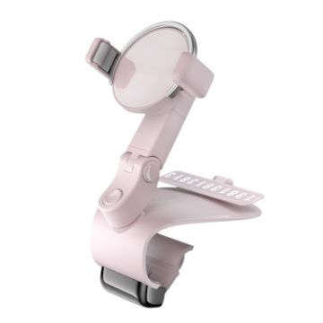 Pink 088 Car Dashboard Phone Holder with 360 Rotation & Parking - 1