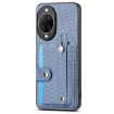 Huawei nova 14 Blue Wallet Phone Case with Knife and Kickstand - 2