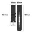 Garmin Forerunner 265S Silicone Watch Band, Purple, Silver Buckle - 6