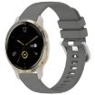 Garmin Venu 2S Gray Silicone Watch Band with Silver Buckle - 1
