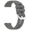 Garmin Venu 2S Gray Silicone Watch Band with Silver Buckle - 3