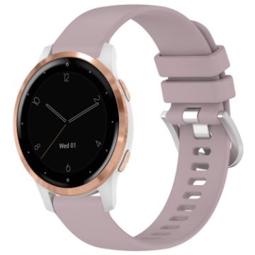 Garmin Vivoactive 4S Purple Silicone Band with Silver Buckle - 1