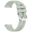 Garmin Vivoactive 4S Green Silicone Watch Band with Silver Buckle - 3