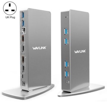WAVLINK WL-UG69DK7 Type-C Laptop Docking Station UK Plug Adapter - 1