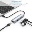 WAVLINK WL-UHP3408 4-in-1 USB-C Hub: HD, 2x USB3.0, Gigabit RJ45 Adapter - 3
