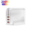 GaN PD100W Multi Port Laptop Adapter, US Plug, White - 2
