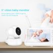 5" Wireless Infrared Night Vision Baby Monitor with Intercom (US Plug) - 2