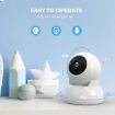5" Wireless Infrared Night Vision Baby Monitor with Intercom (US Plug) - 3