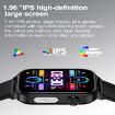 ET570 Smart Watch, 1.96" Color Screen, Bluetooth Call/ECG, Blue Strap - 5