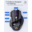iMICE GW-X7 Dual Mode RGB Silent Wireless Gaming Mouse (Black) - 3