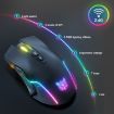 ONIKUMA CW905 Wireless Mouse with RGB Lighting, 2.4G - Black - 2