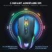 ONIKUMA CW905 Wireless Mouse with RGB Lighting, 2.4G - Black - 3