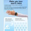 L21 1.69" TFT Smart Watch, Blood Pressure & Sleep Monitor, Silver - 6