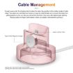 3 In 1 Pink Silicone Charging Holder for iPhone/iWatch/AirPods A001 - 4