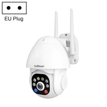 SriHome SH039B 3MP Dome Camera, IP66 Waterproof, EU Plug, Alarm - 1