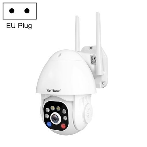 SriHome SH039B 3MP Dome Camera, IP66 Waterproof, EU Plug, Alarm - 1