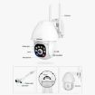 SriHome SH039B 3MP Dome Camera, Sound/Light Alarm, IP66, AU Plug - 2