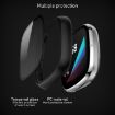 Fitbit Versa 3/Sense Frosted PC + Temp Glass Watch Case (Black) - 3