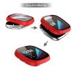 Frosted PC + Tempered Glass Watch Case for Fitbit Versa 3/Sense (Red) - 6