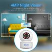 ESCAM QF005 4MP Indoor WiFi Camera with Motion Detection & Audio - 3