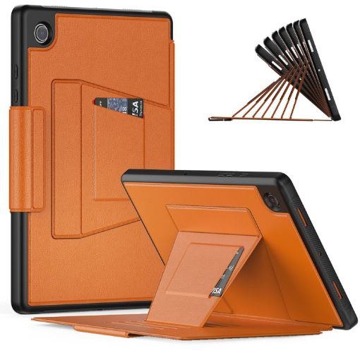 Samsung Galaxy Tab A8 10.5 Smart Magnetic Leather Case, Brown - 1