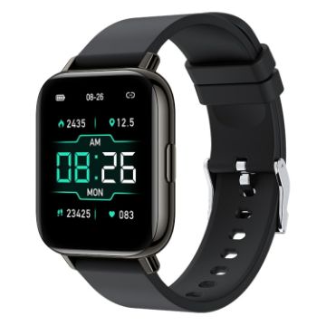 Rowatch 2S Smart Watch, 1.65" TFT, Blood Pressure/Sleep Monitor (Black) - 1