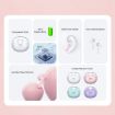 USAMS BU12 Green Bluetooth 5.1 TWS Half In-Ear Wireless Earphones - 3