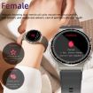 G08 1.3" TFT Smart Watch: ECG & Menstrual Reminder, Silver TPU Strap - 6
