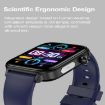 ET570 Smart Watch, 1.96" Screen, Silicone Strap, Bluetooth/ECG, Beige - 6