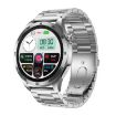 ET485 1.43" Smart Watch, Steel Strap, Bluetooth Call/ECG, Silver - 1