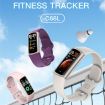 C68L Wine Red IP67 Waterproof Fitness Tracker Smart Bracelet - 3