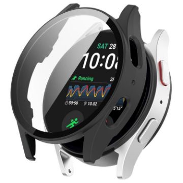 Galaxy Watch 7 40mm Matte Black Protective Case + Screen Film - 1