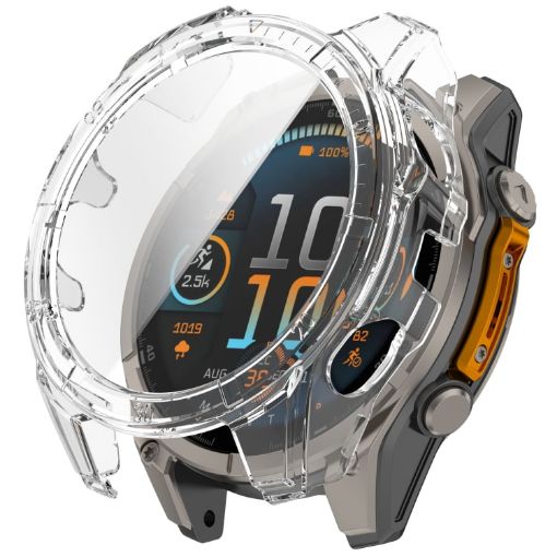 Garmin Fenix 8 AMOLED 43mm Tempered Glass PC Watch Case Transparent - 1