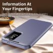 Galaxy A55 Smart View Leather Case with Card Slot - Purple - 4