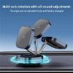 F2 Strong Magnet Adjustable Car Phone Holder (Tarnish) - 5