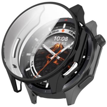 OnePlus Watch 3 Electroplated TPU Full Coverage Case (Black) - 1