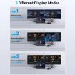 4K 144Hz DisplayPort 1.4 Audio Extractor Splitter MST Hub, US Plug - 4