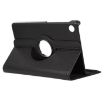 Samsung Galaxy Tab A9 Litchi Leather 360 Rotation Case (Black) - 2