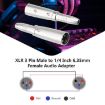 JUNSUNMAY Audio Adapter: XLR Male to 6.35mm Female Connector - 4