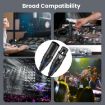 JUNSUNMAY 0.5m 4 Pin XLR Male to Female Audio Adapter Cable - 5