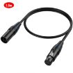 JUNSUNMAY 1.8m 4 Pin XLR Male to Female Headphone Adapter Cable - 1