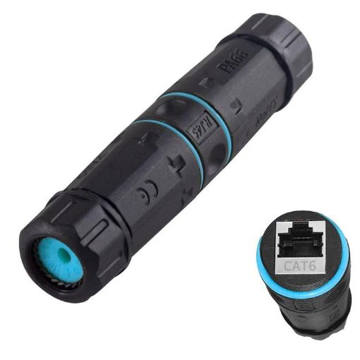 JUNSUNMAY IP68 Waterproof Pure Copper Gigabit Ethernet Coupler RJ45 - 1